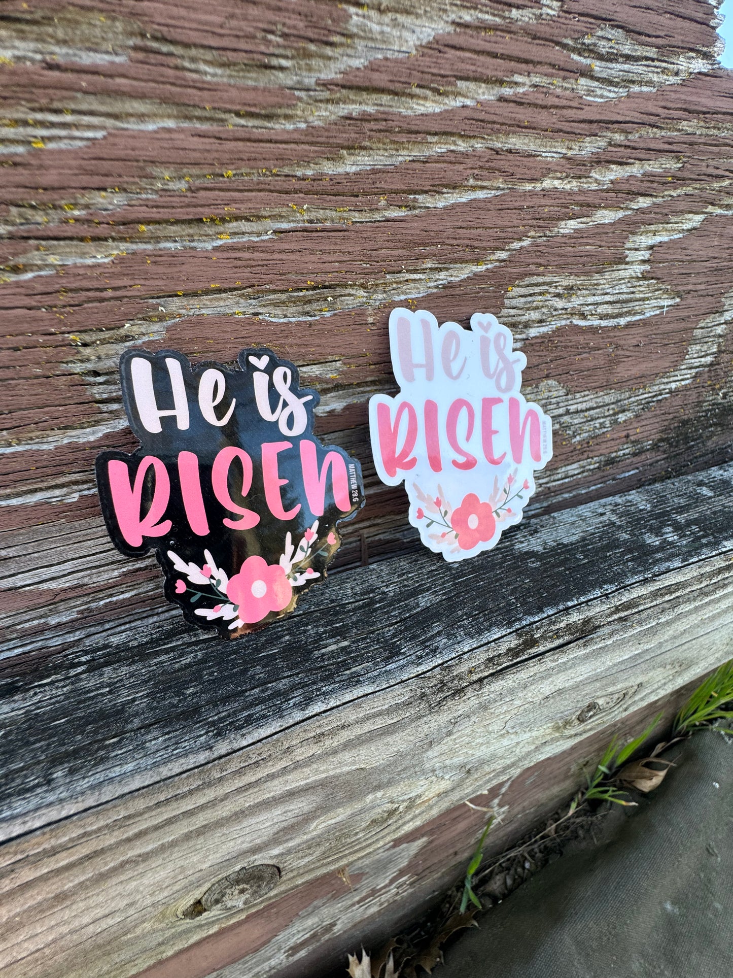 Matthew 28:6 He is Risen Bible Verse Sticker