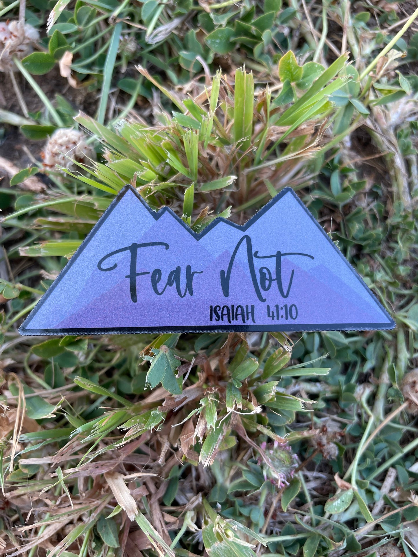 Isaiah 41:10 Fear Not Christian Bible Verse Sticker