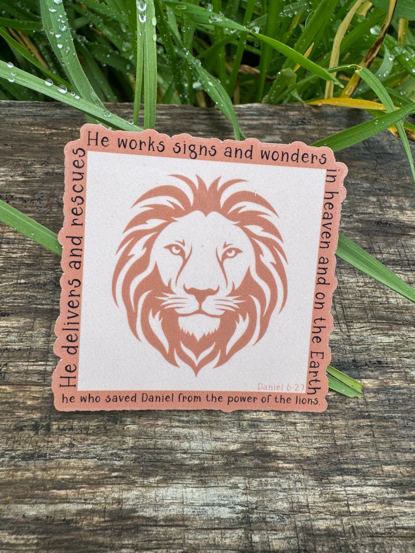 Daniel 6:27 Lion Sticker