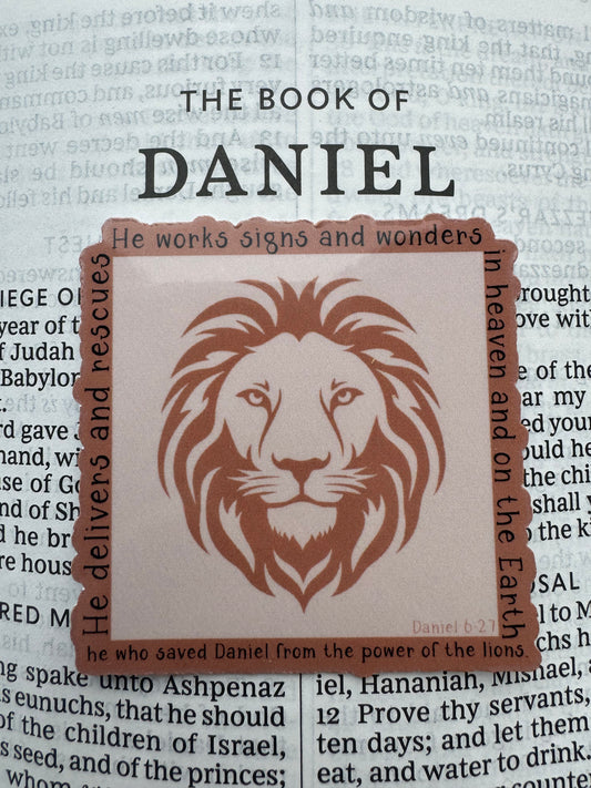 Daniel 6:27 Lion Sticker