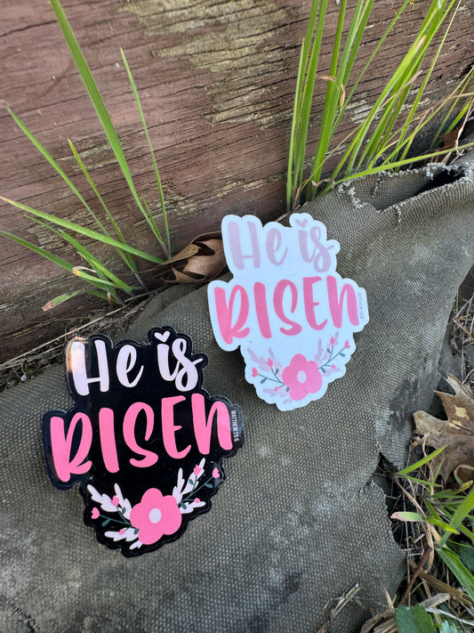 Matthew 28:6 He is Risen Bible Verse Sticker