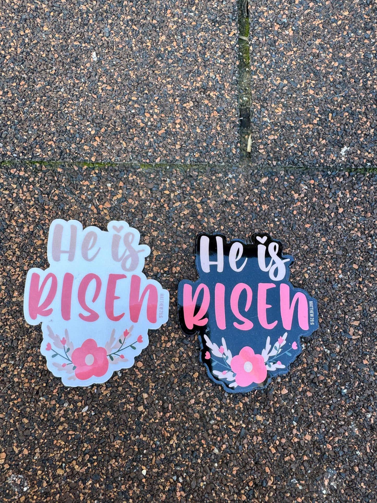 Matthew 28:6 He is Risen Bible Verse Sticker