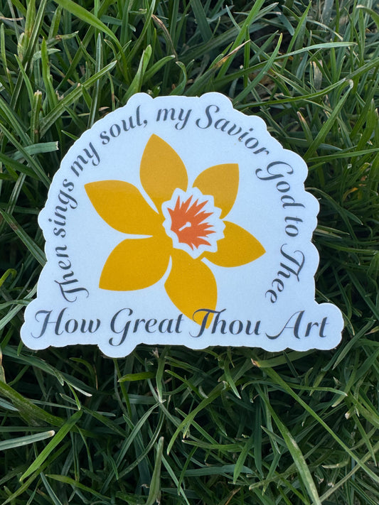 How Great Thou Art Sticker