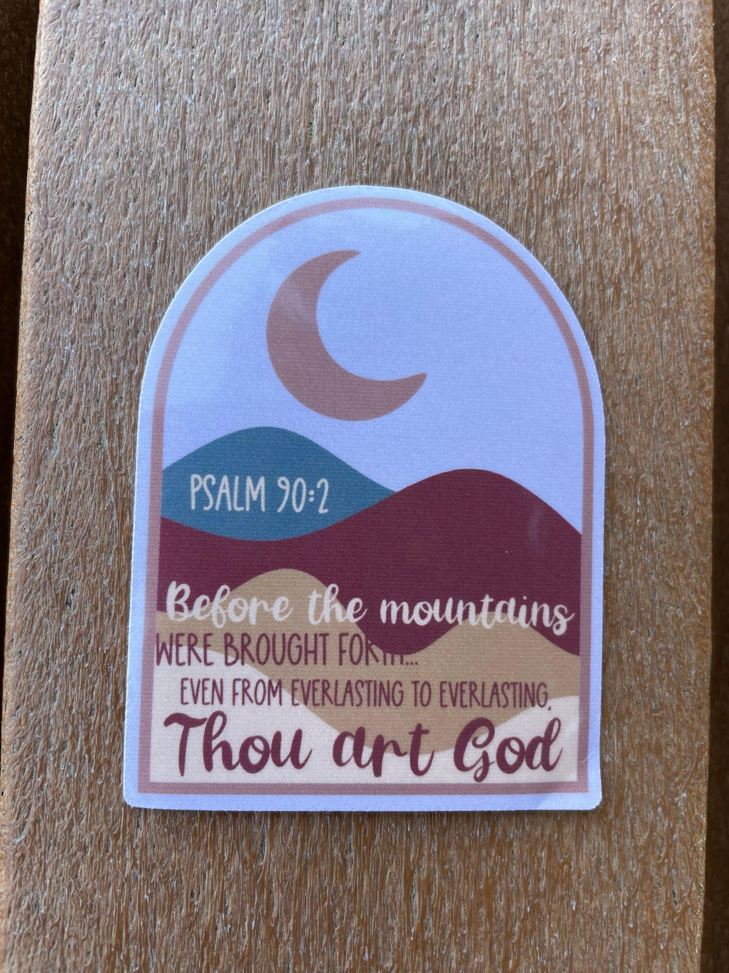 Psalm 90:2 Christian Bible Verse Sticker