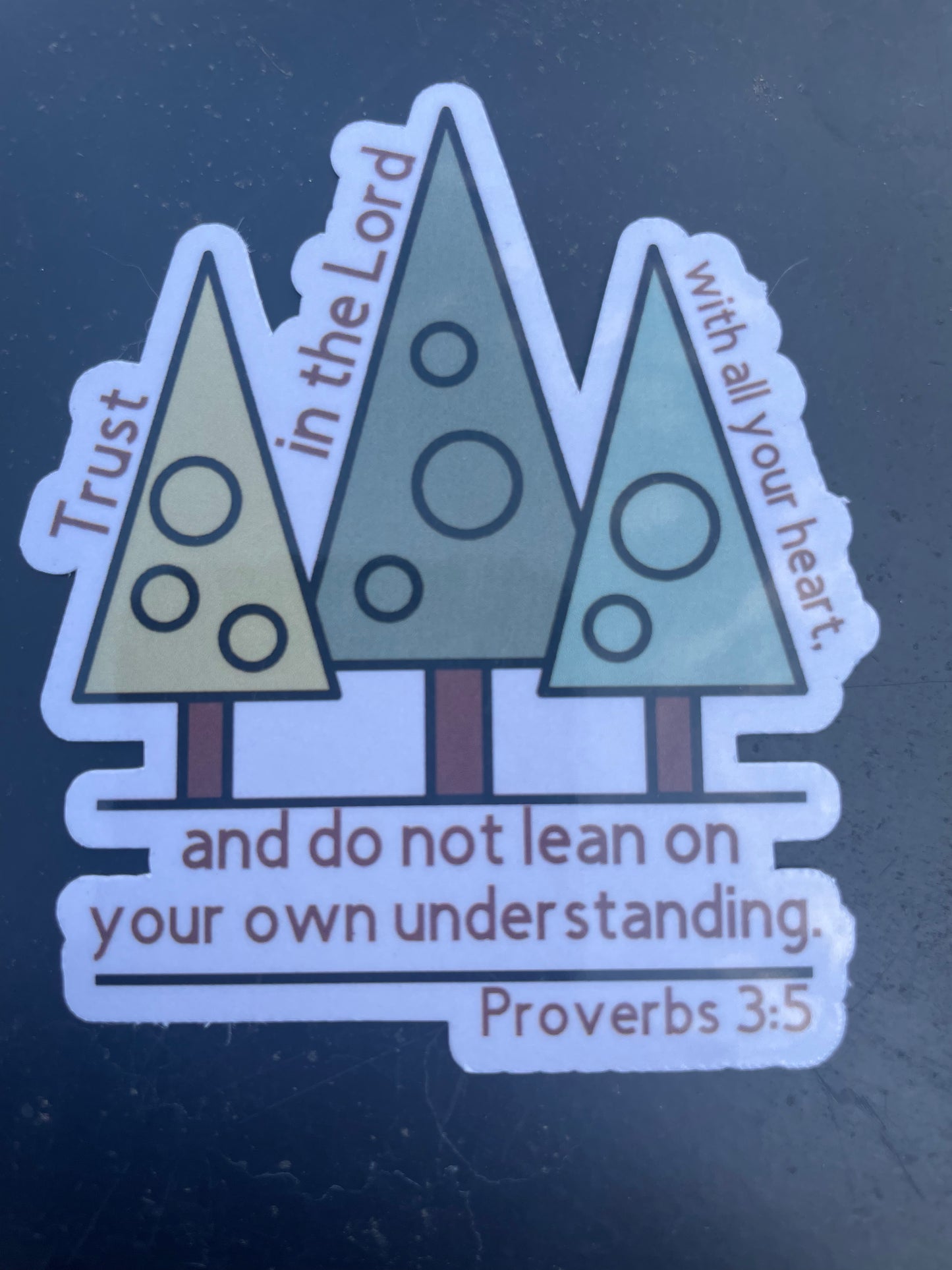 Proverbs 3:5 Bible Verse Sticker