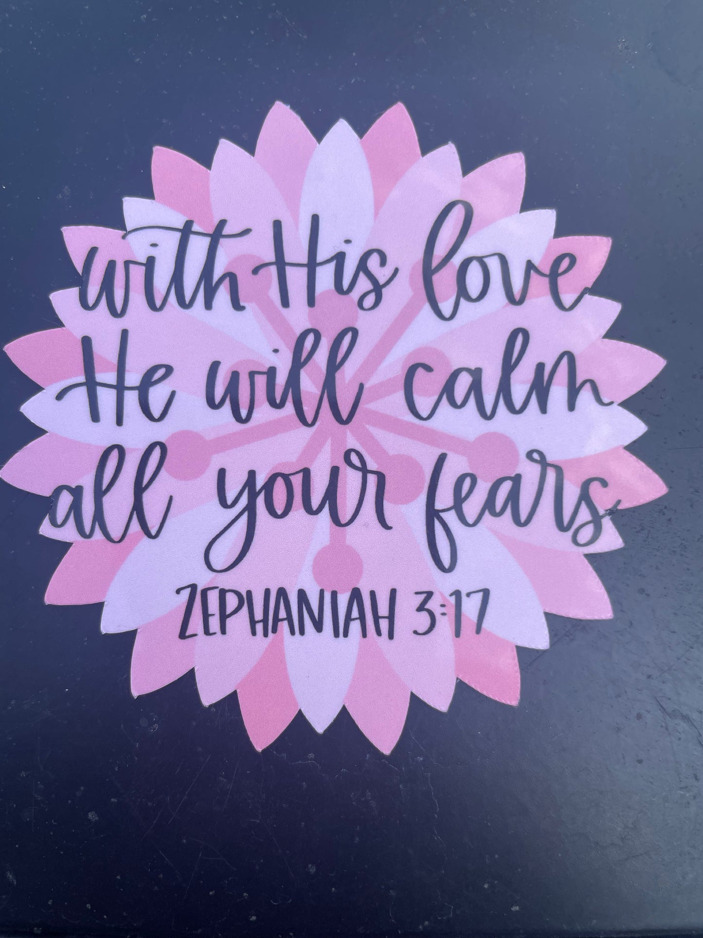 Zephaniah 3:17 Bible Verse Sticker