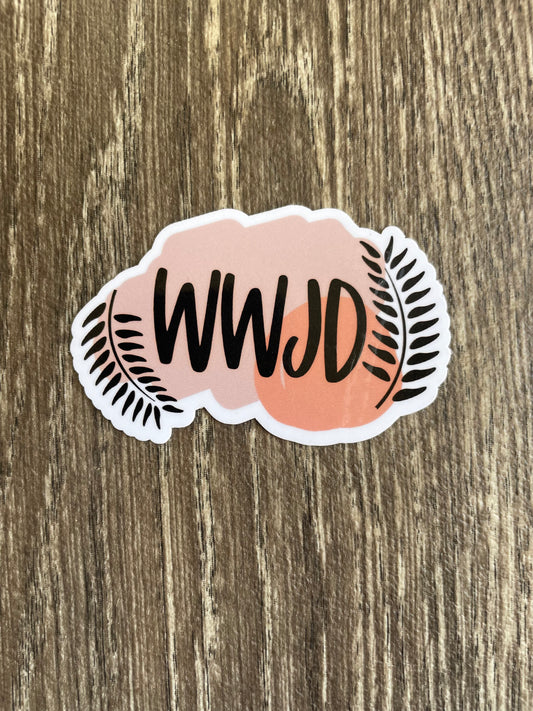 WWJD Christian Sticker