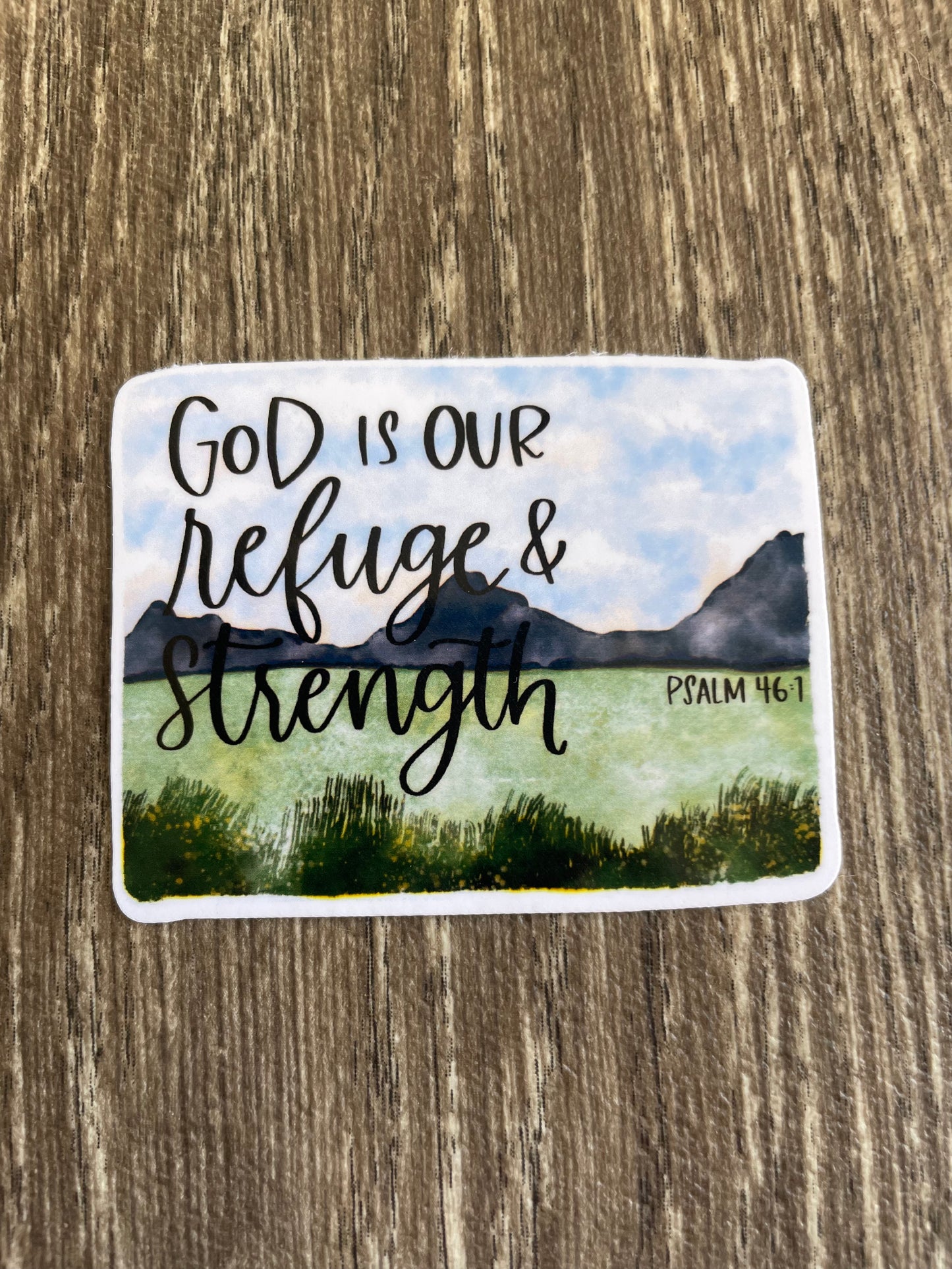 Psalm 46:1 Bible Verse Sticker