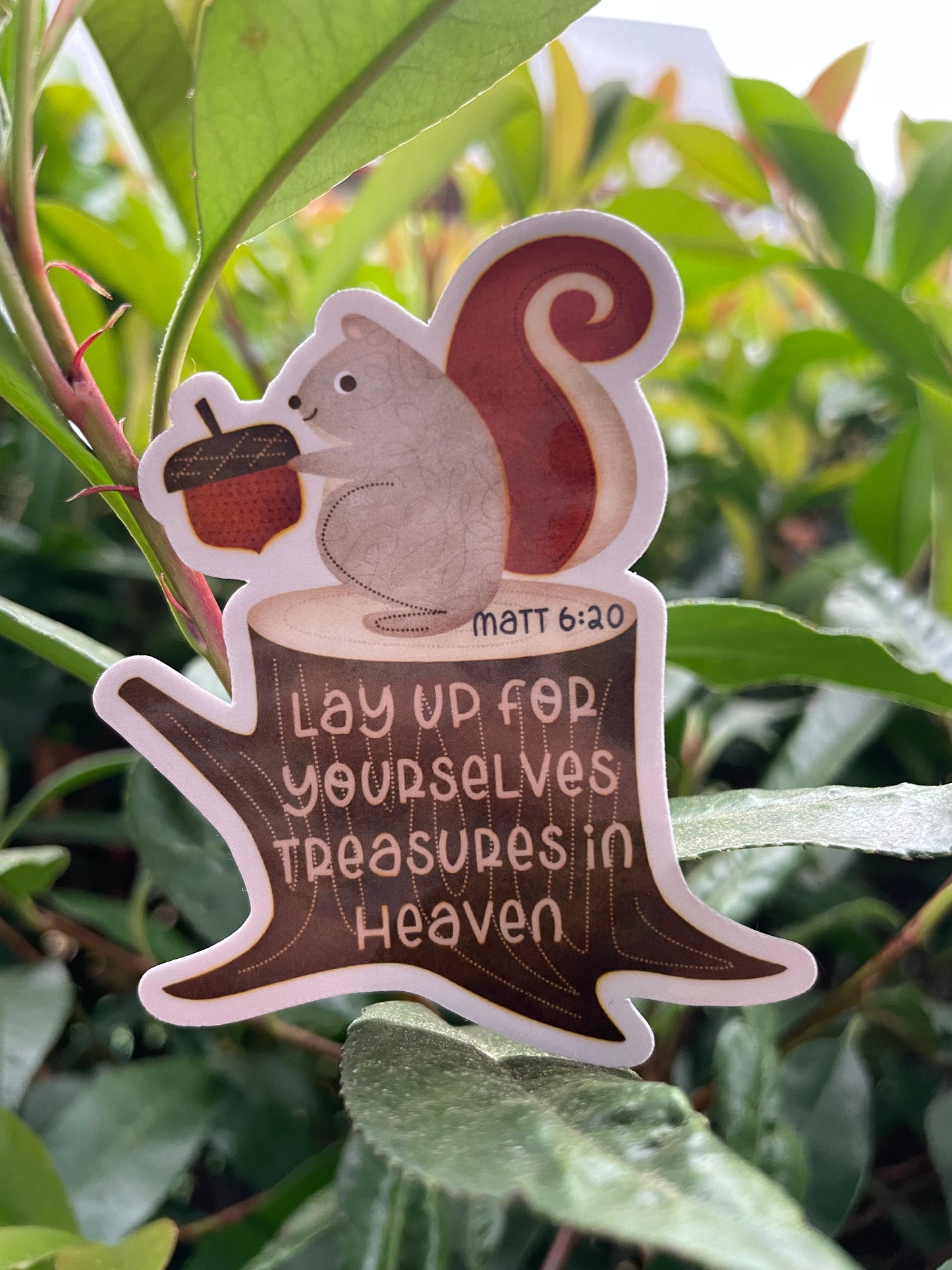 Matthew 6:20 Bible Verse Sticker